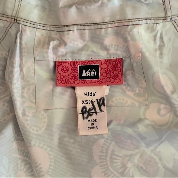 REI FLORAL RAIN JACKET SZ XS - Picture 3 of 3